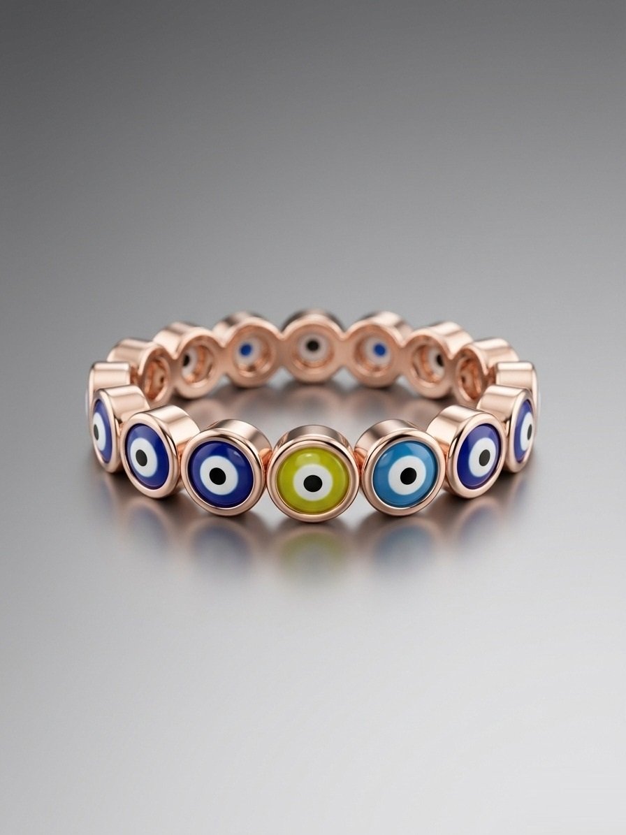ANILLO OJITOS ROSE C-38B