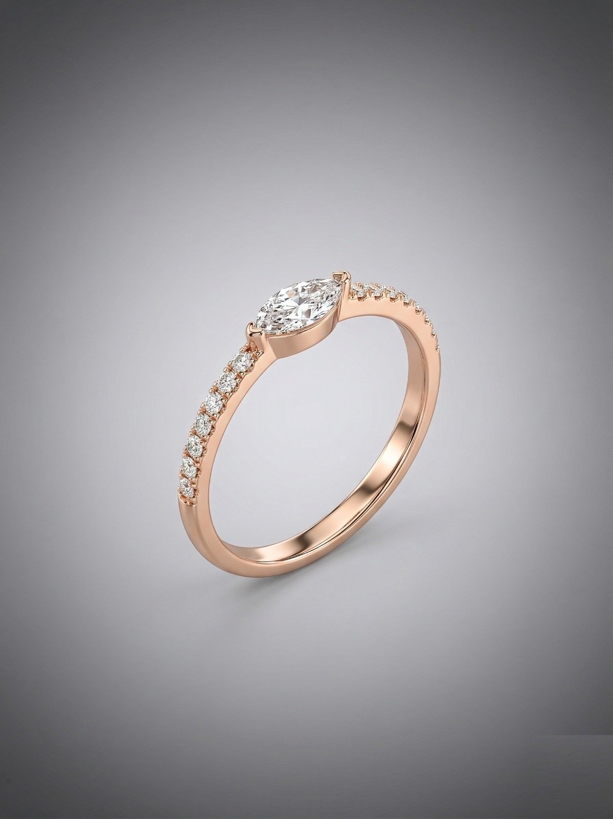 ANILLO CON BRILLITOS  ROSE C-112B