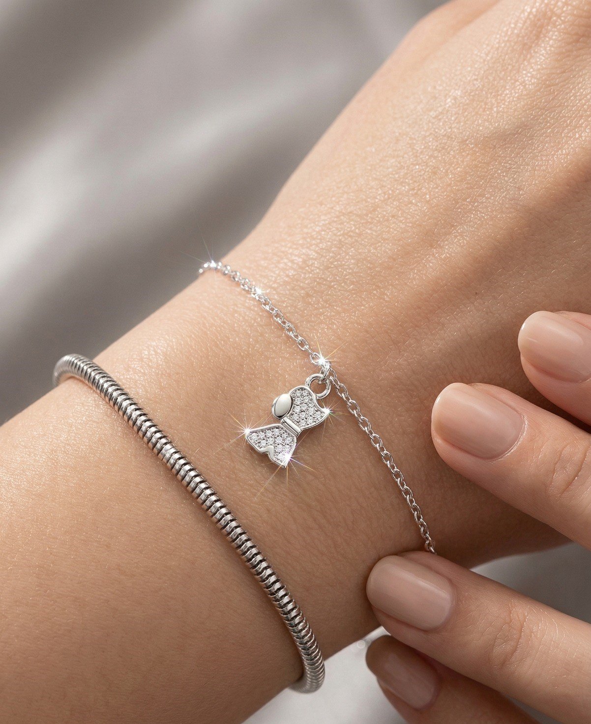 PULSERA DIJE PERRO 17+3cm C-23B