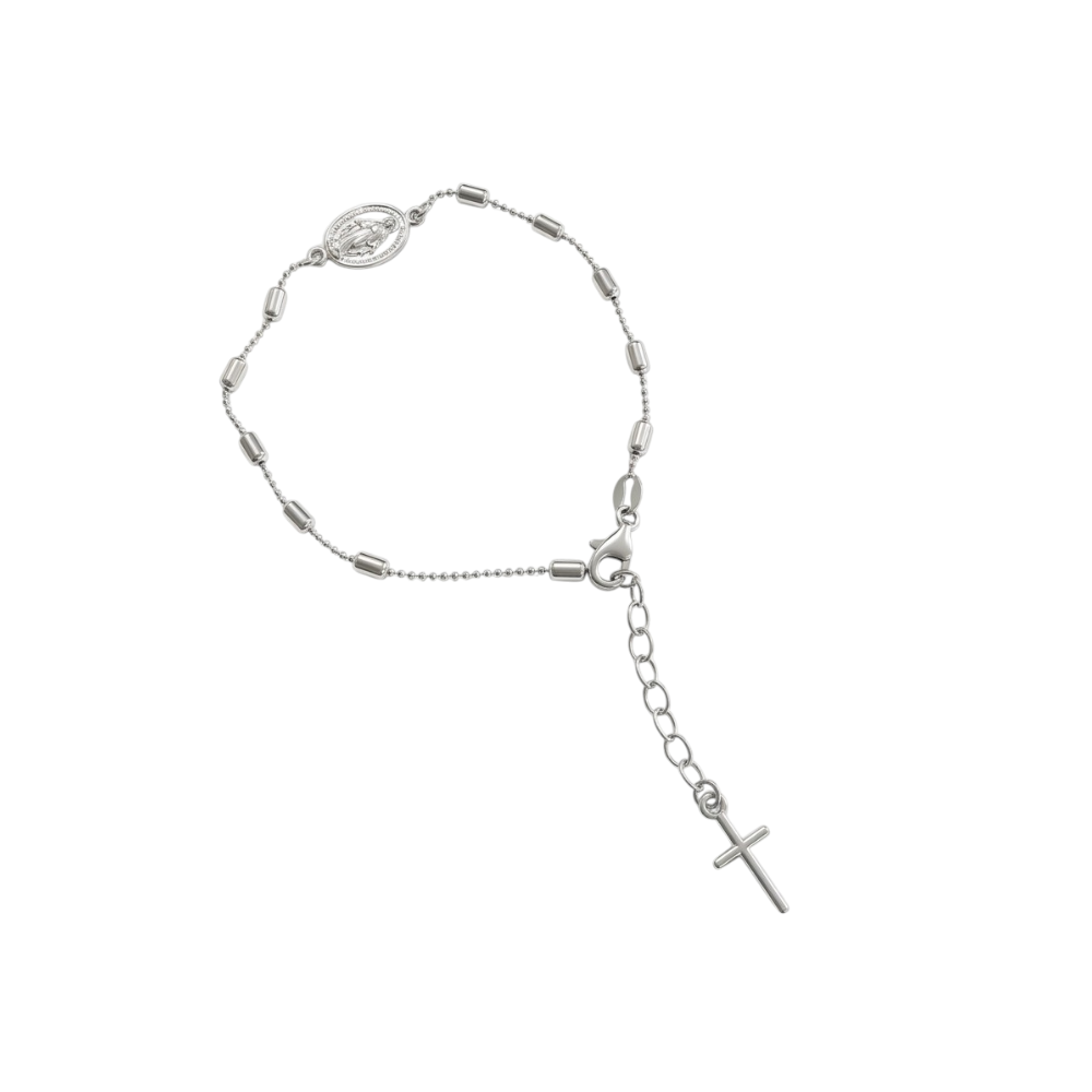PULSERA VIRGEN MILAGROSA 17 +3cm C-24B