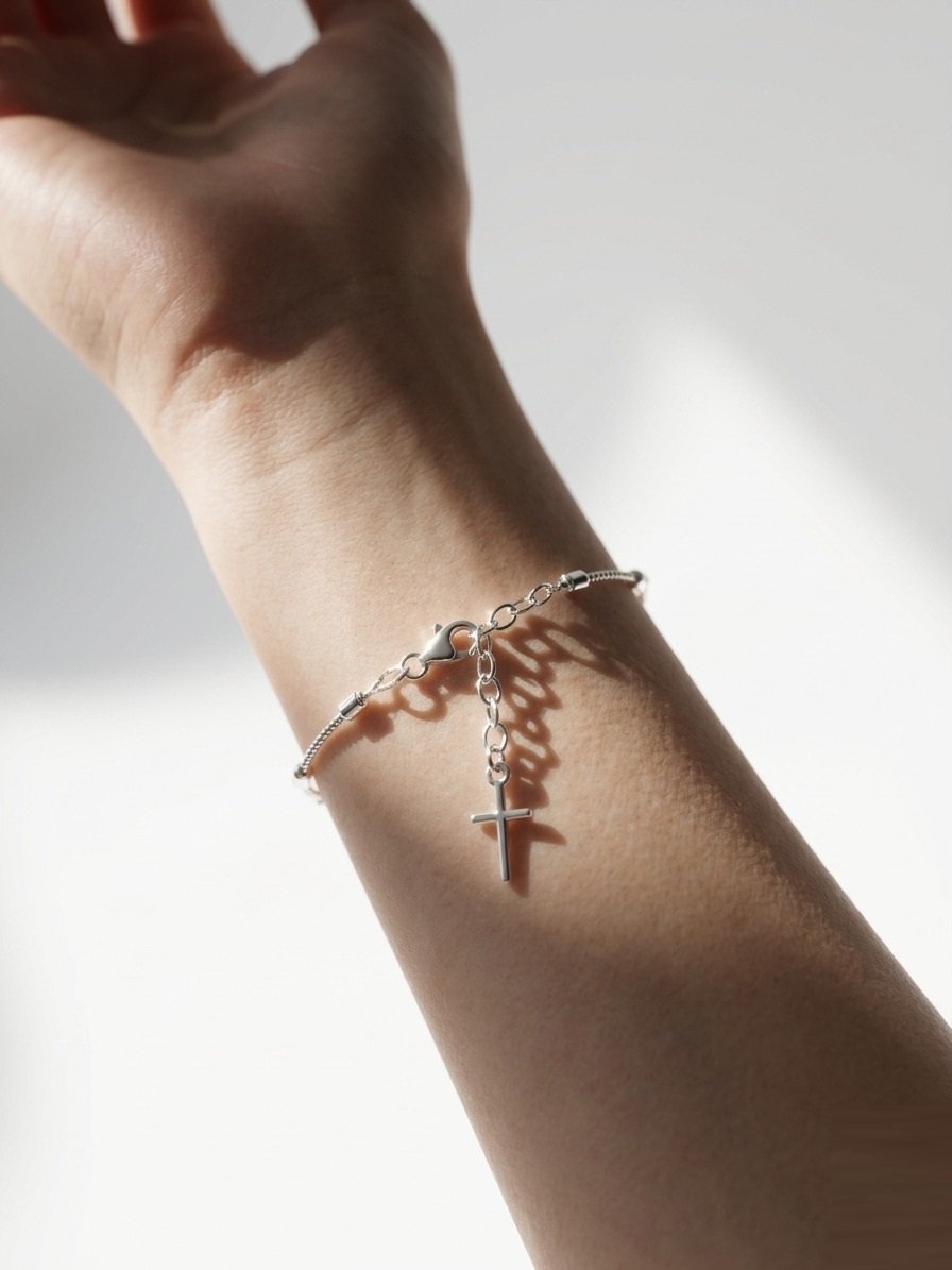 PULSERA VIRGEN MILAGROSA 17 +3cm C-24B