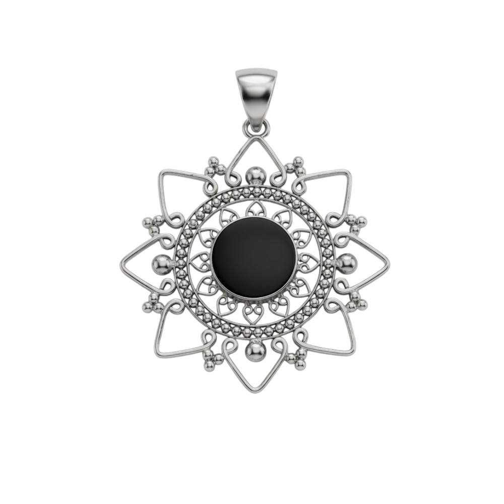 DIJE OBSIDIANA NEGRA C-25A