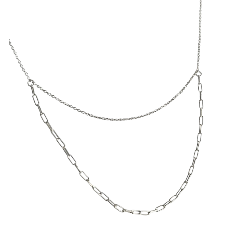 CONJUNTO CADENA DOBLE 42+3cm C-56C
