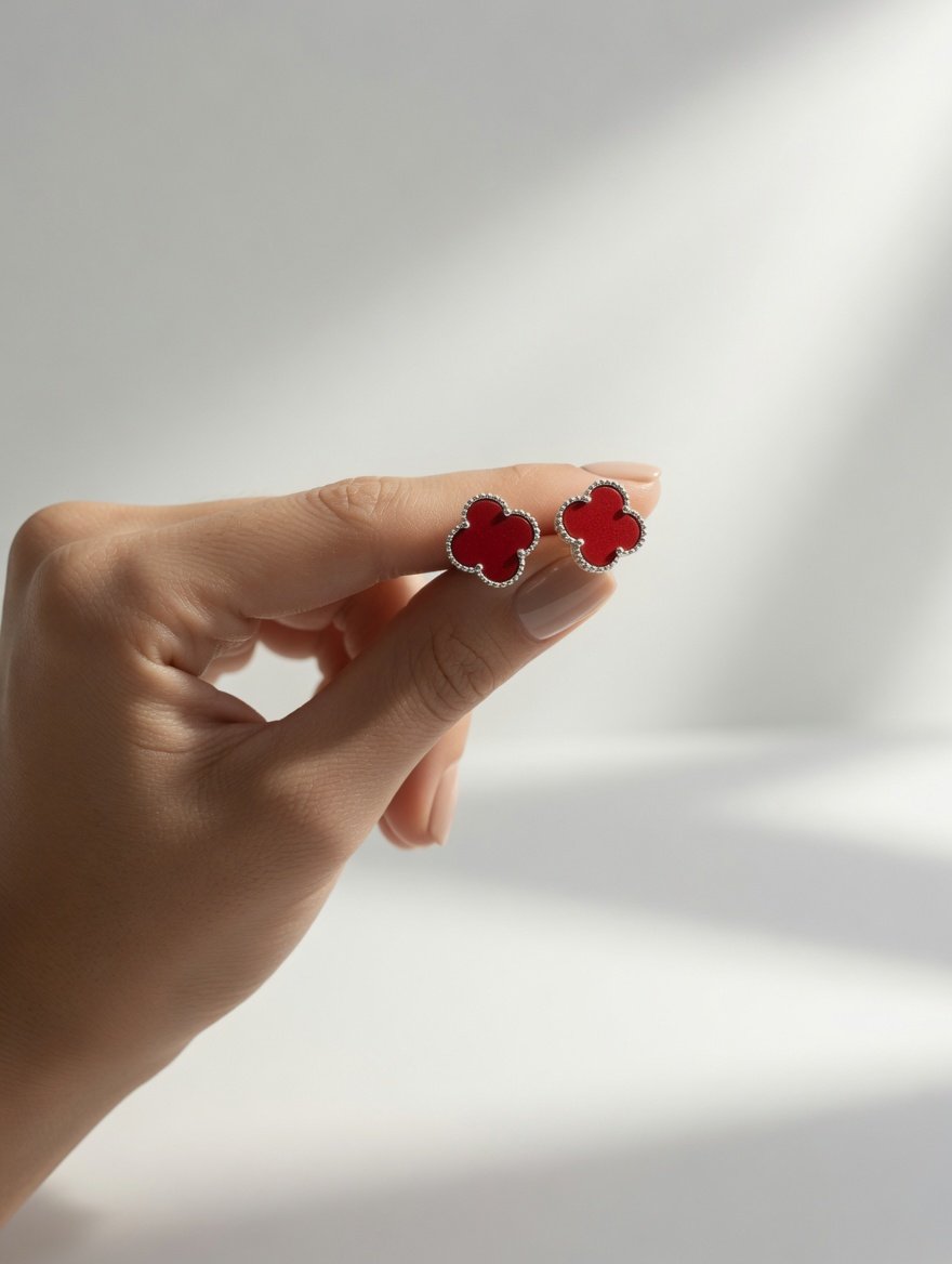 Pasante Van Cleef rojo 1,5cm C-104C