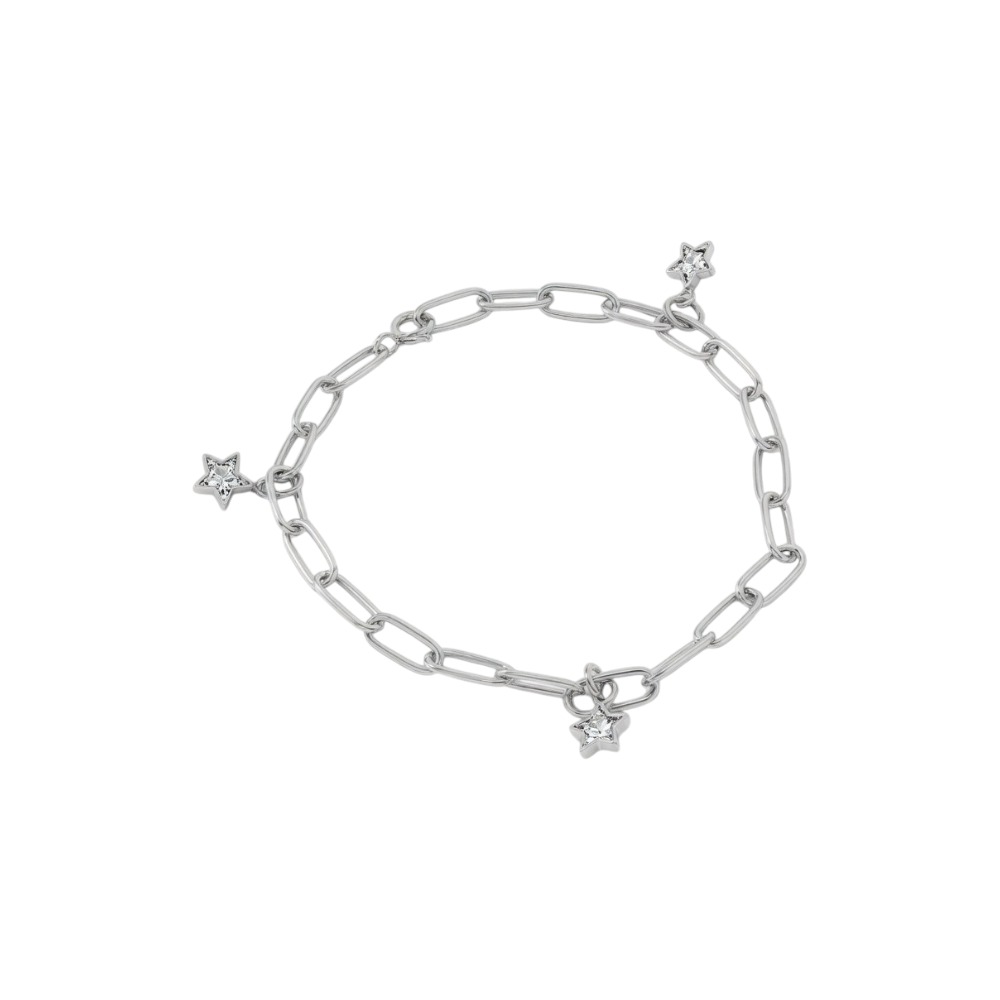 PULSERA ESLABONES ESTRELLAS 18cm C-23A