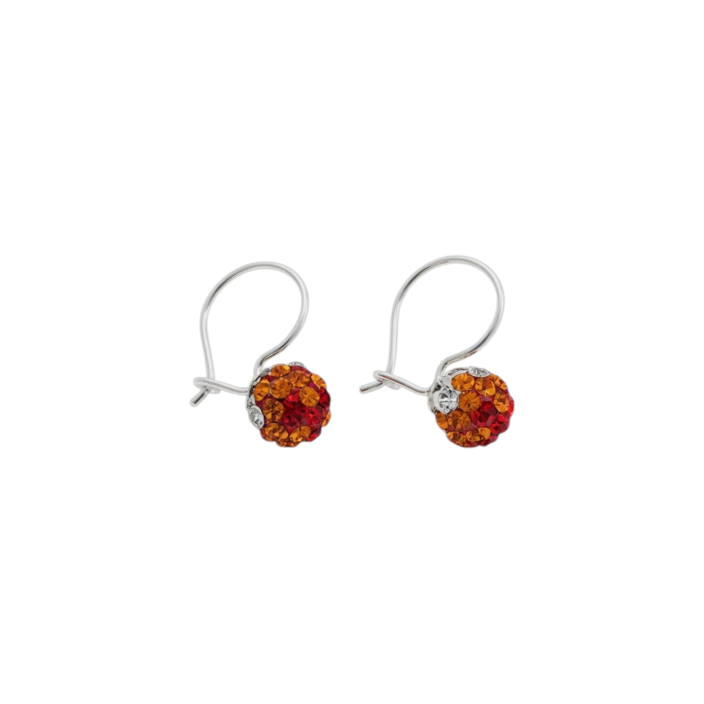 Argolla BOLITA DE FUEGO NARANJA C-101B