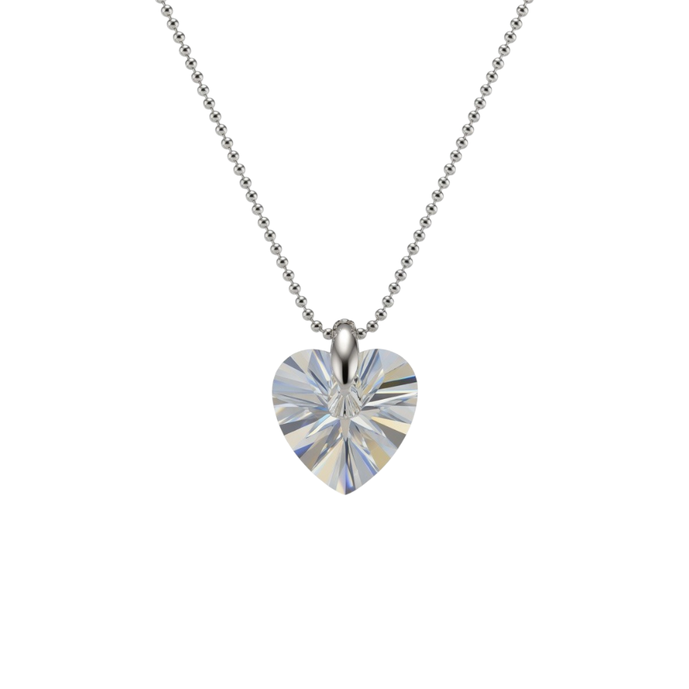CONJUNTO CORAZON TORNASOLADO SWAROVSKY 40cm C-56C