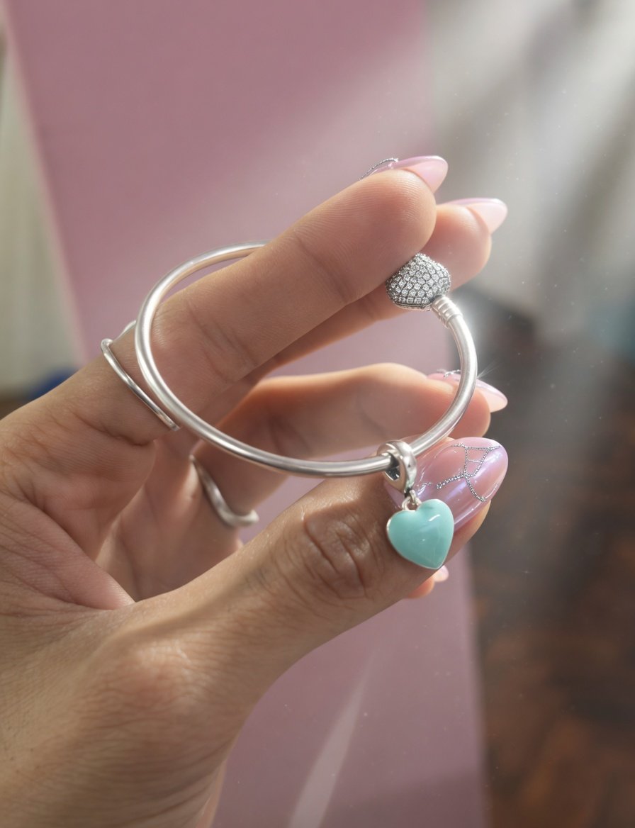 CHARMS CORAZON TURQUESA T-1D
