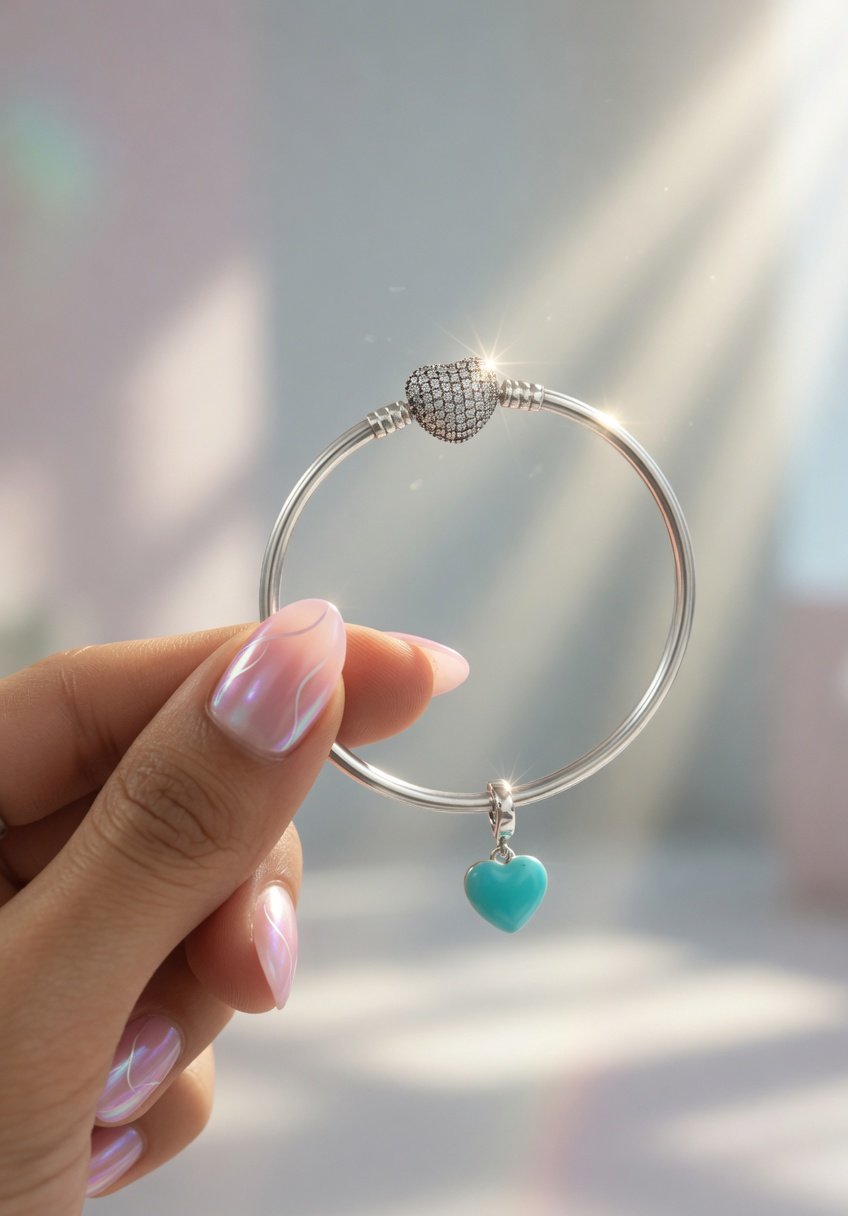 CHARMS CORAZON TURQUESA T-1D