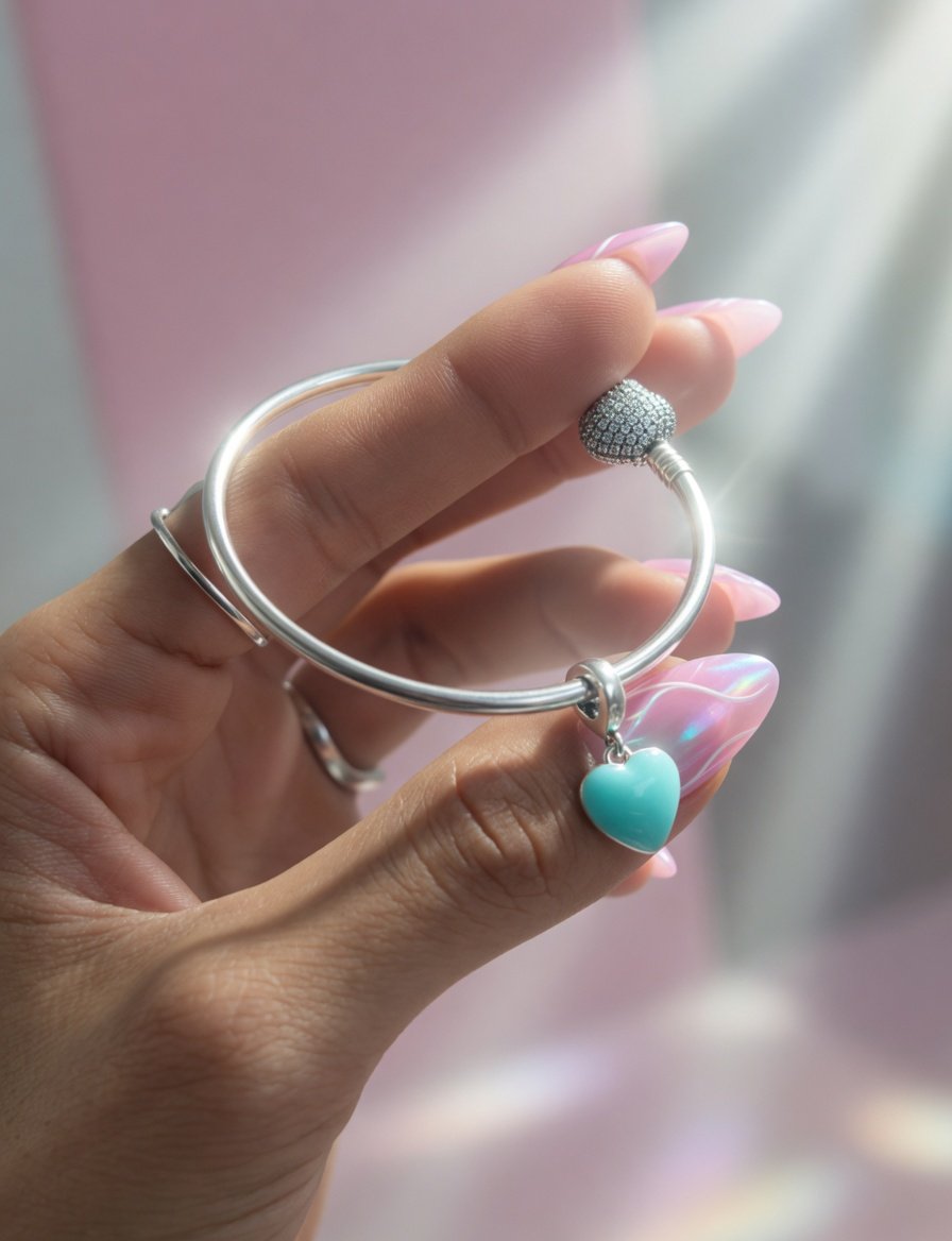 CHARMS CORAZON TURQUESA T-1D