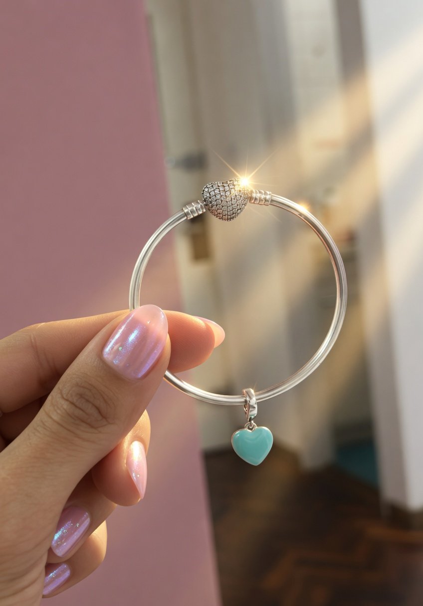 CHARMS CORAZON TURQUESA T-1D