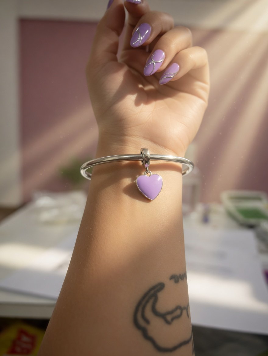 CHARMS CORAZON VIOLETTA T-1D