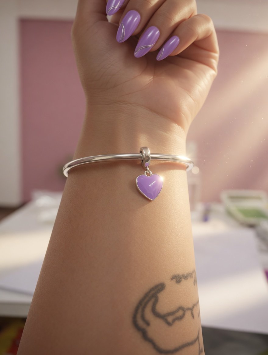 CHARMS CORAZON VIOLETTA T-1D