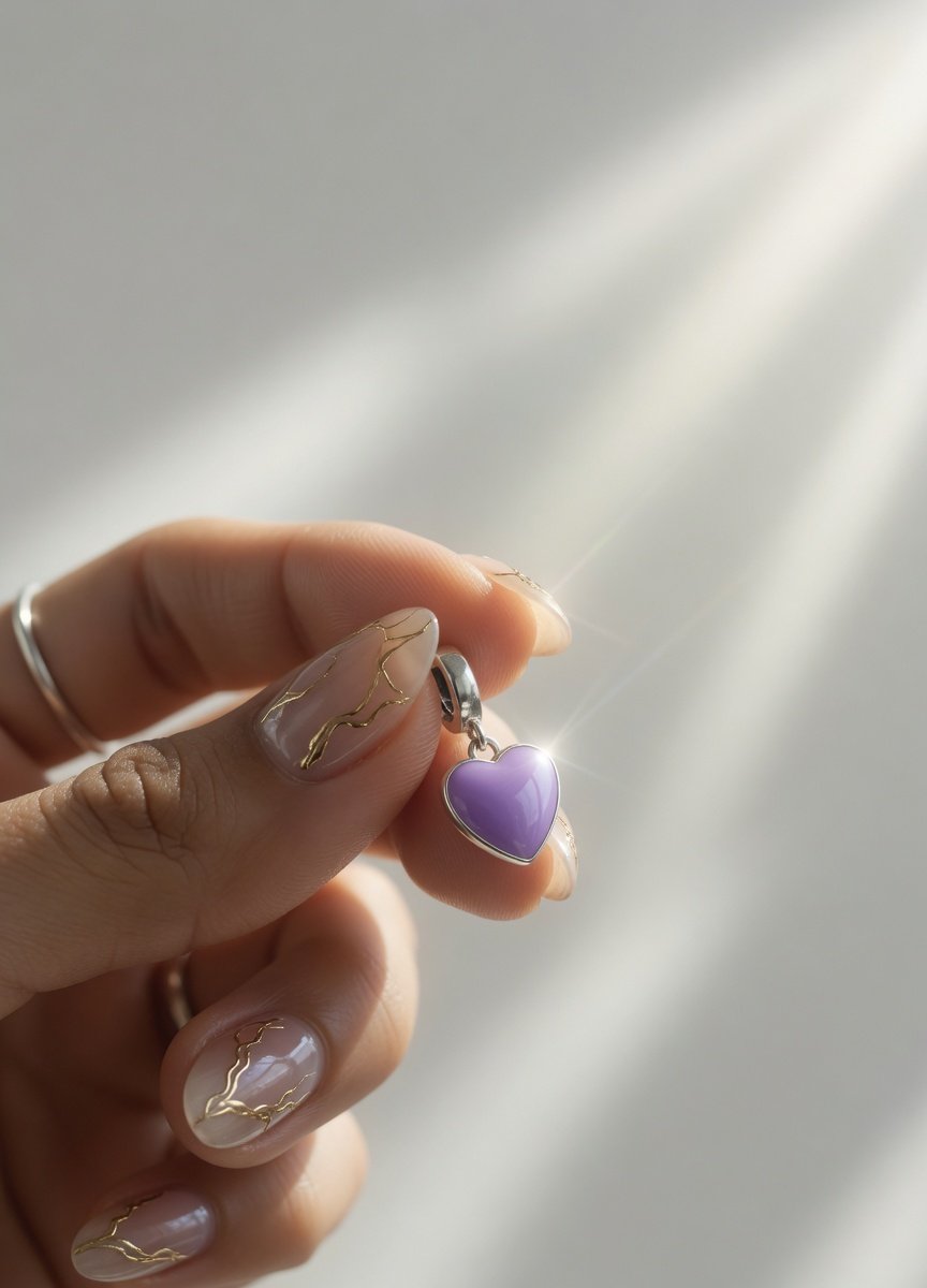 CHARMS CORAZON VIOLETTA T-1D