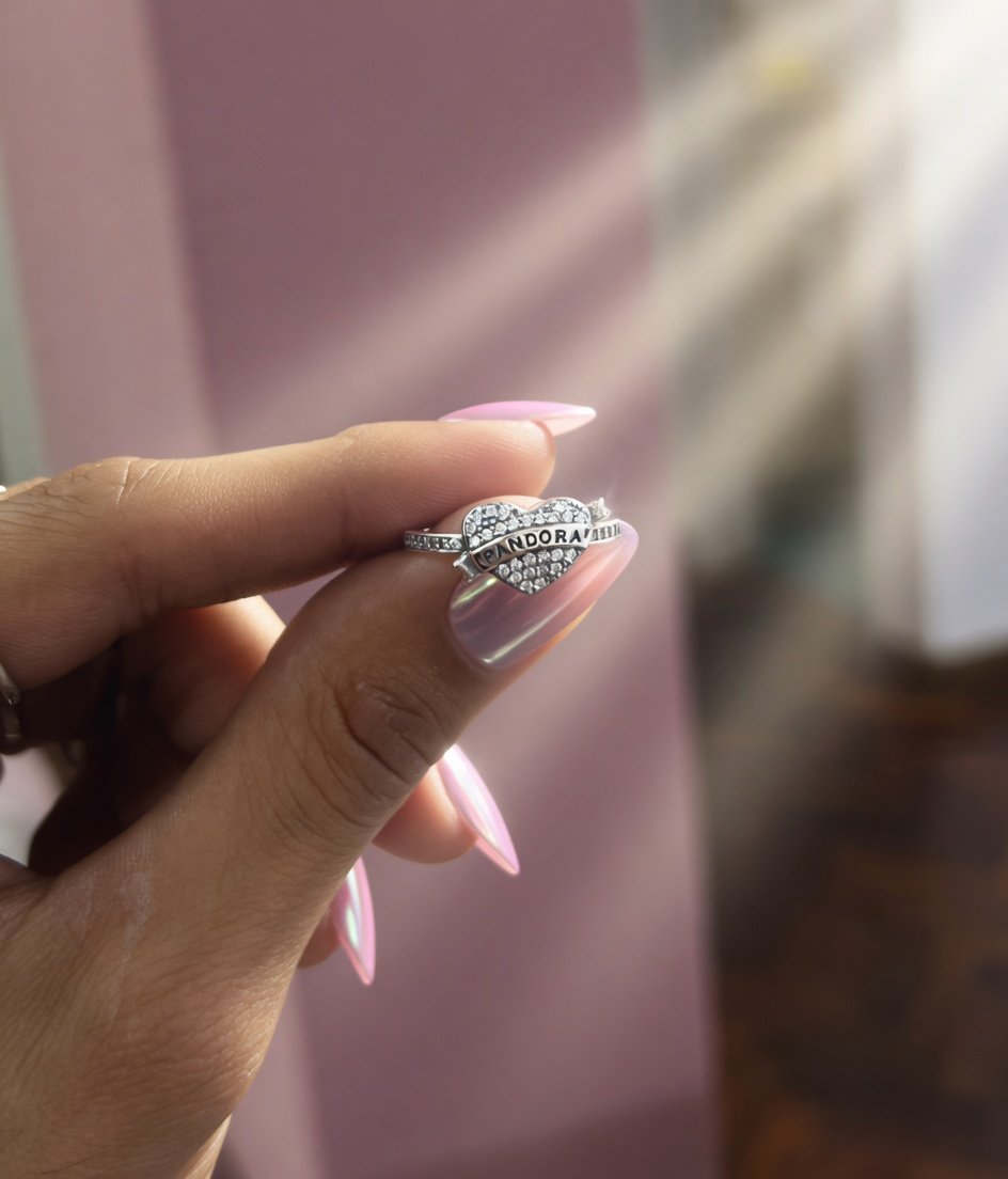 ANILLO CORAZON "PANDO" "con inscripcion"  C-109A