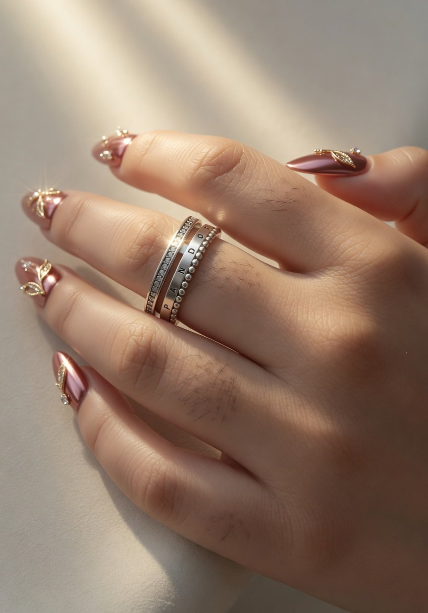 ANILLO "TRIPLE" PANDO "CON INSCRIPCION" C-109A