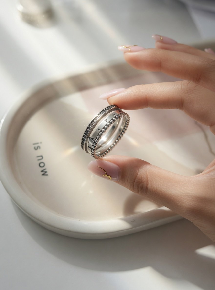 ANILLO "TRIPLE" PANDO "CON INSCRIPCION" C-109A