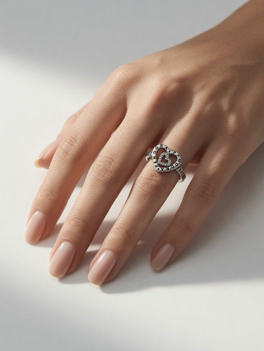 ANILLO CORAZON DOBLE PANDORA C-109A