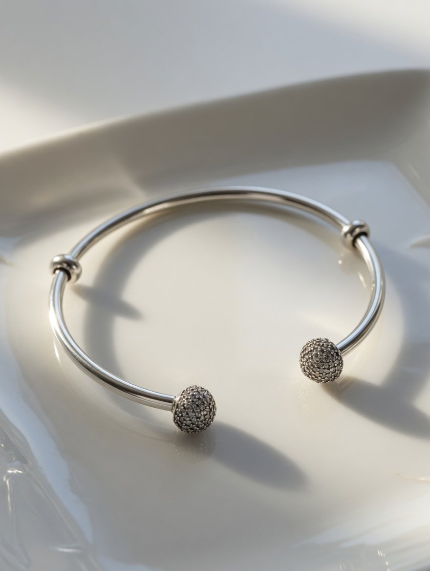 PULSERA ESCLAVA ABIERTA PAVE 18cm