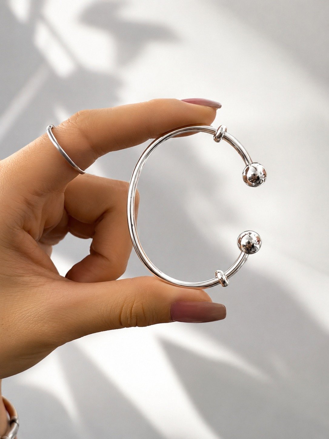 PULSERA ESCLAVA ABIERTA PAVE "CON INSCRIPCION" 18cm
