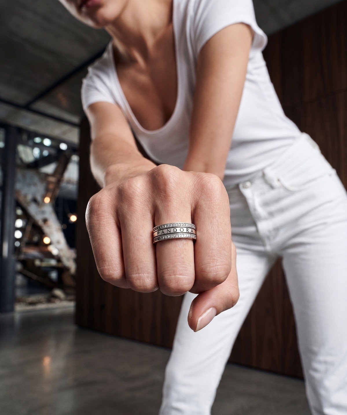 ANILLO PANDO TRIPLE (solo talle 6) C-109A