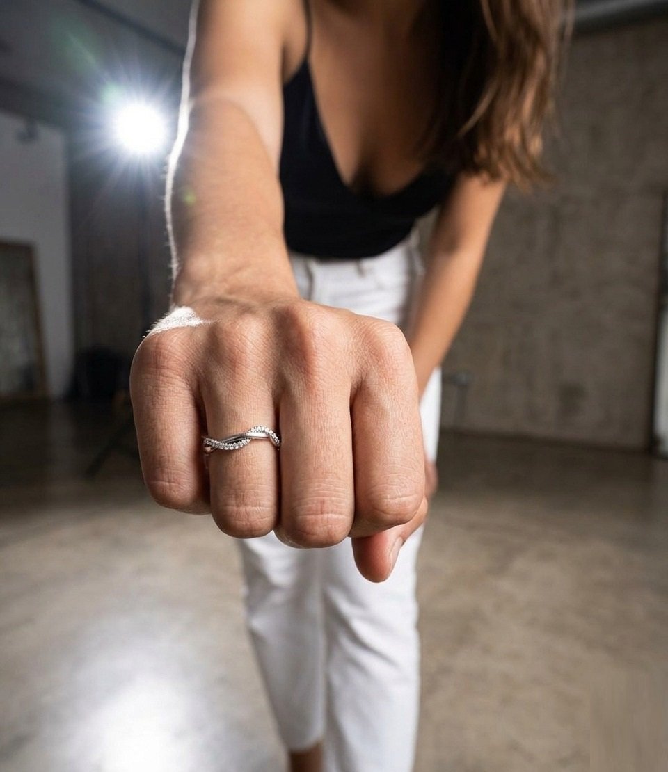 ANILLO OLA ENTRELAZADA PANDO C-109A