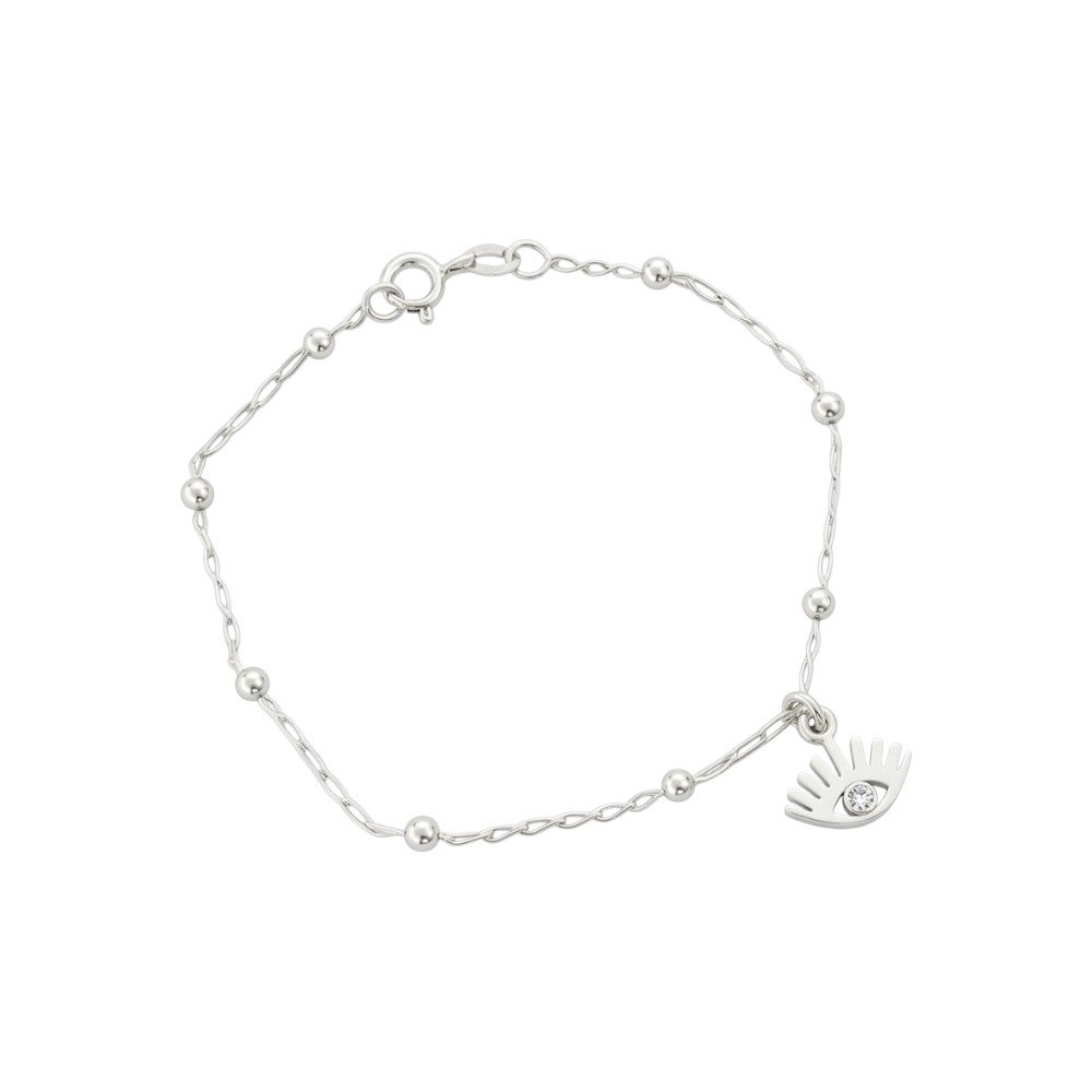 Pulsera Ojitos pestañas 16cm C-26A