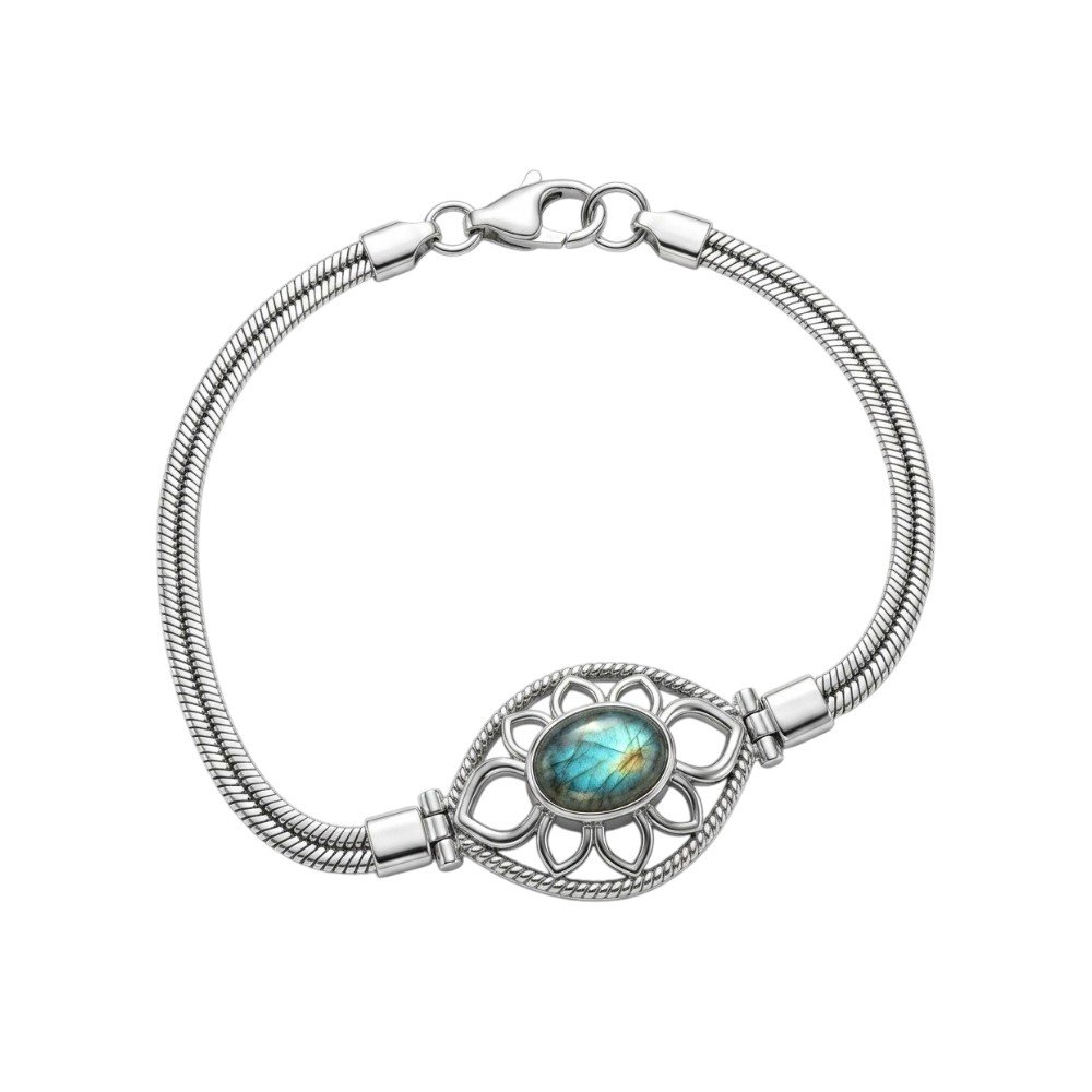 PULSERA PIEDRA LABRADORITA 18+1cm C-23A