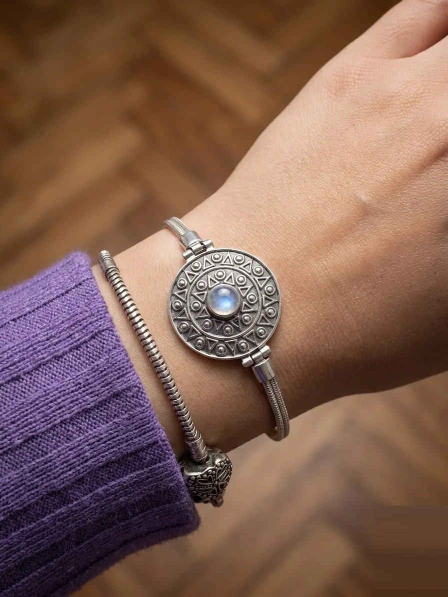 PULSERA PIEDRA LABRADORITA 18+1cm C-23A