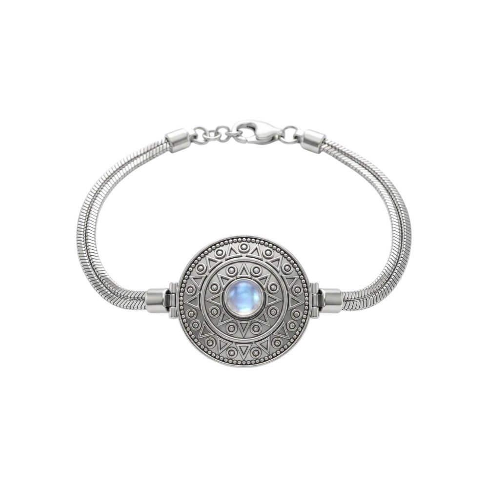 PULSERA PIEDRA LUNAR 18+1cm C-23A