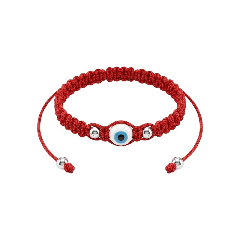 Pulsera Hilo ojo blanco C-26C