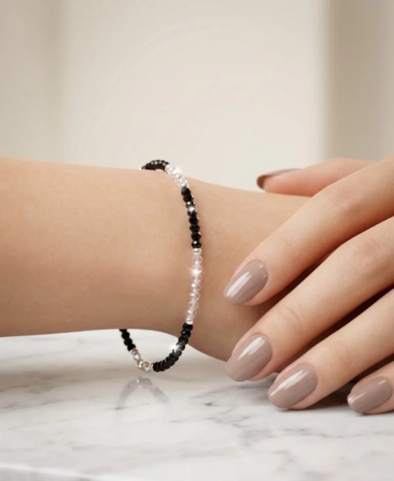 TOBILLERA BLANCA Y NEGRO 22+3cm C-24B