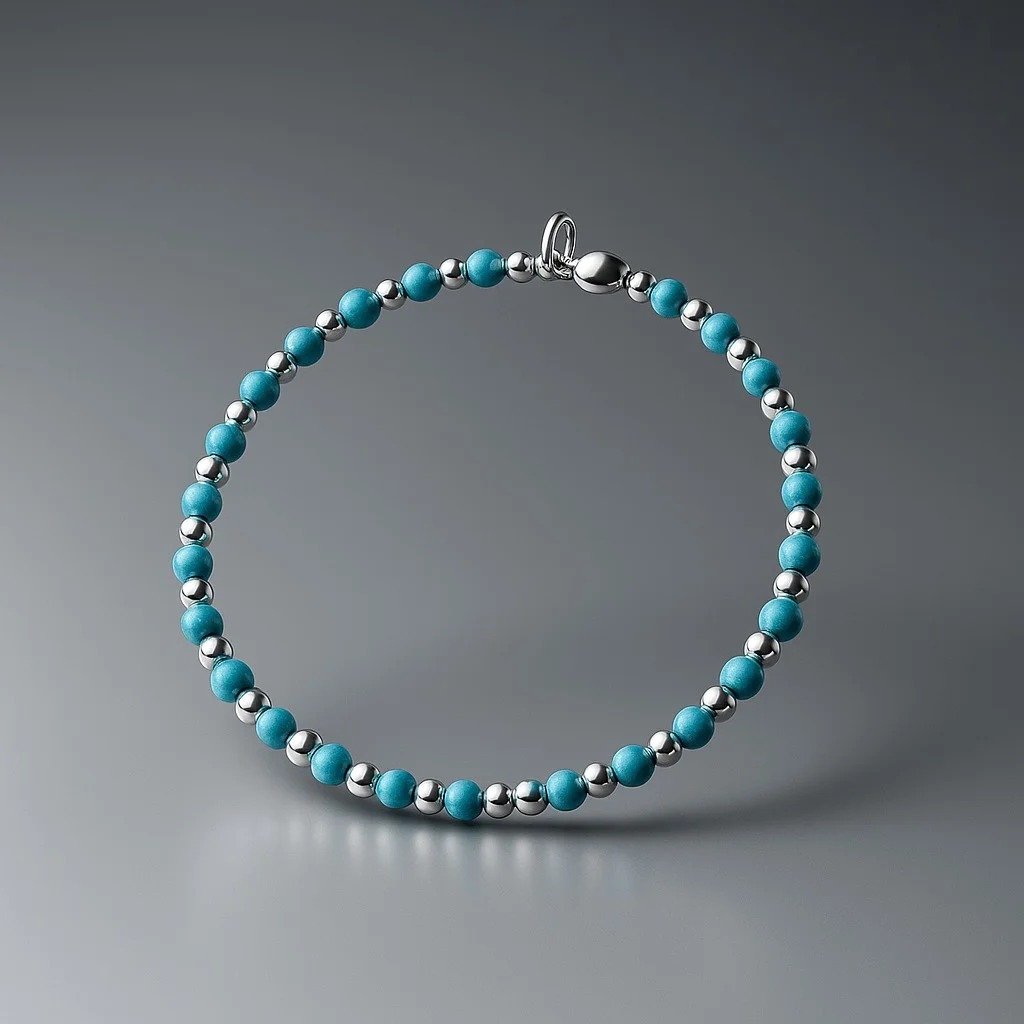Pulsera elastizada turquesa C-24B