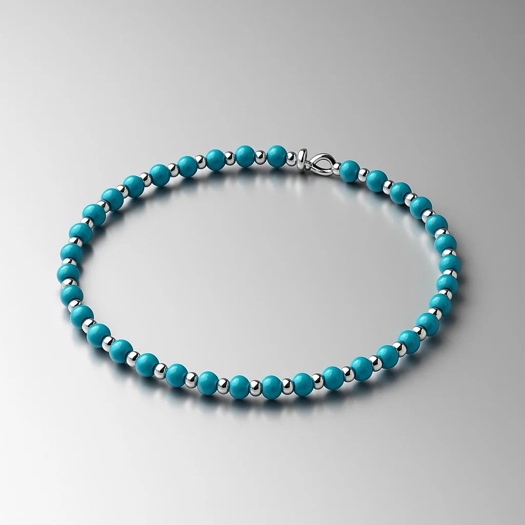 Pulsera elastizada turquesa C-24B