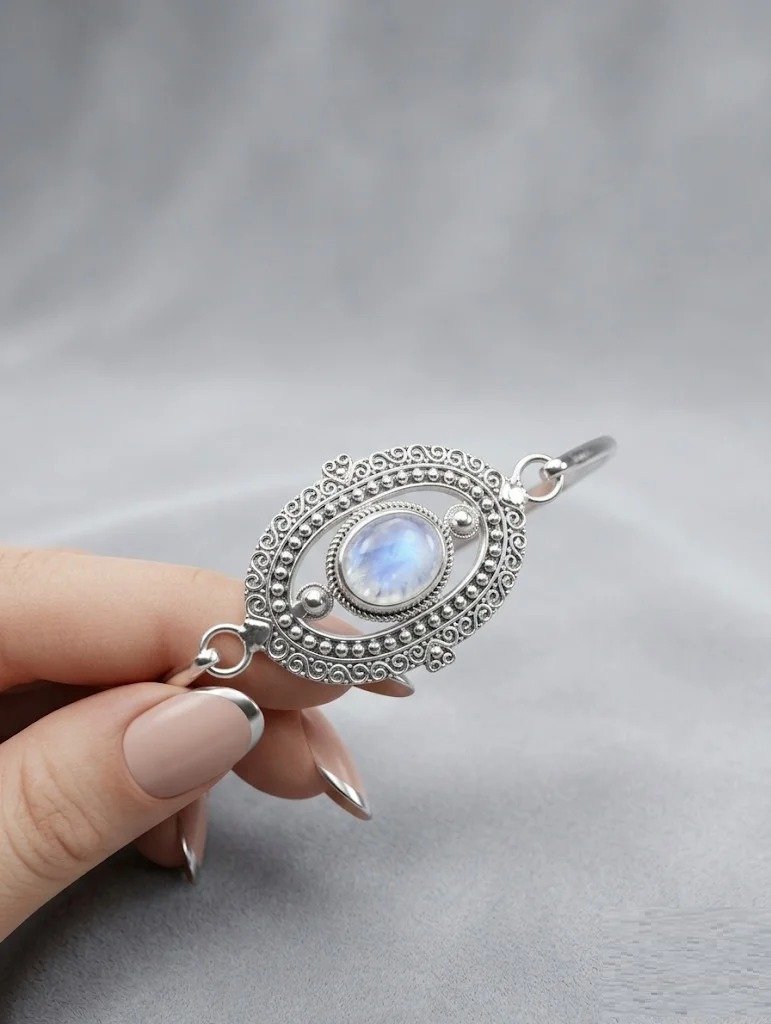 PULSERA PIEDRA LUNAR 68mm C-23A