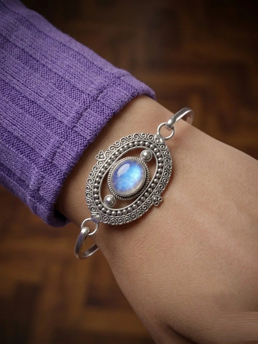 PULSERA PIEDRA LUNAR 68mm C-23A