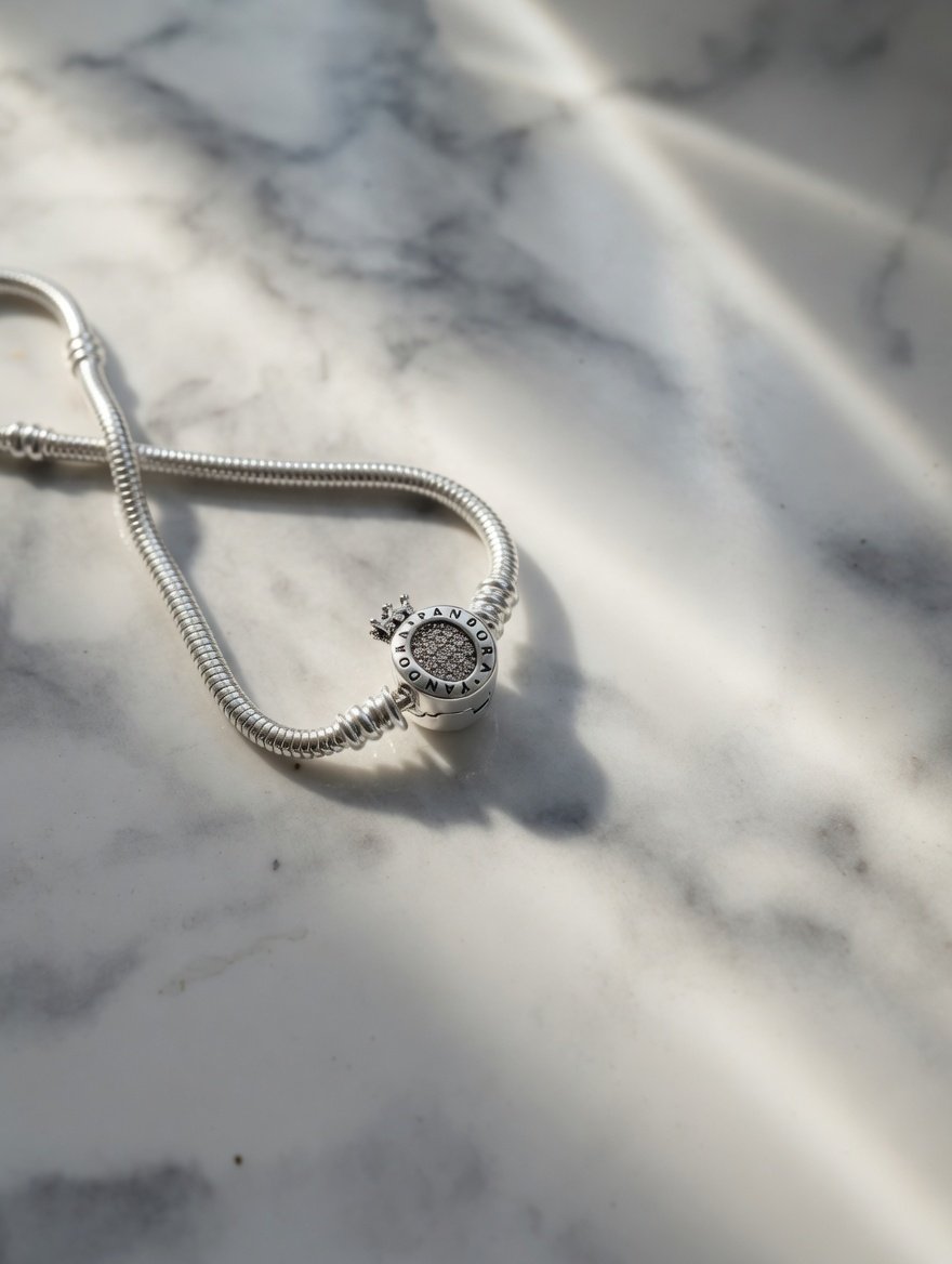 PULSERA PANDORA CIERE CORONA "CON INSCRIPCION" 18cm