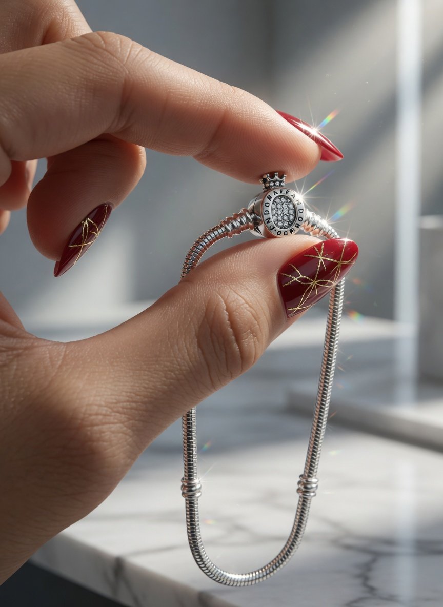 PULSERA PANDORA CIERE CORONA "CON INSCRIPCION" 18cm