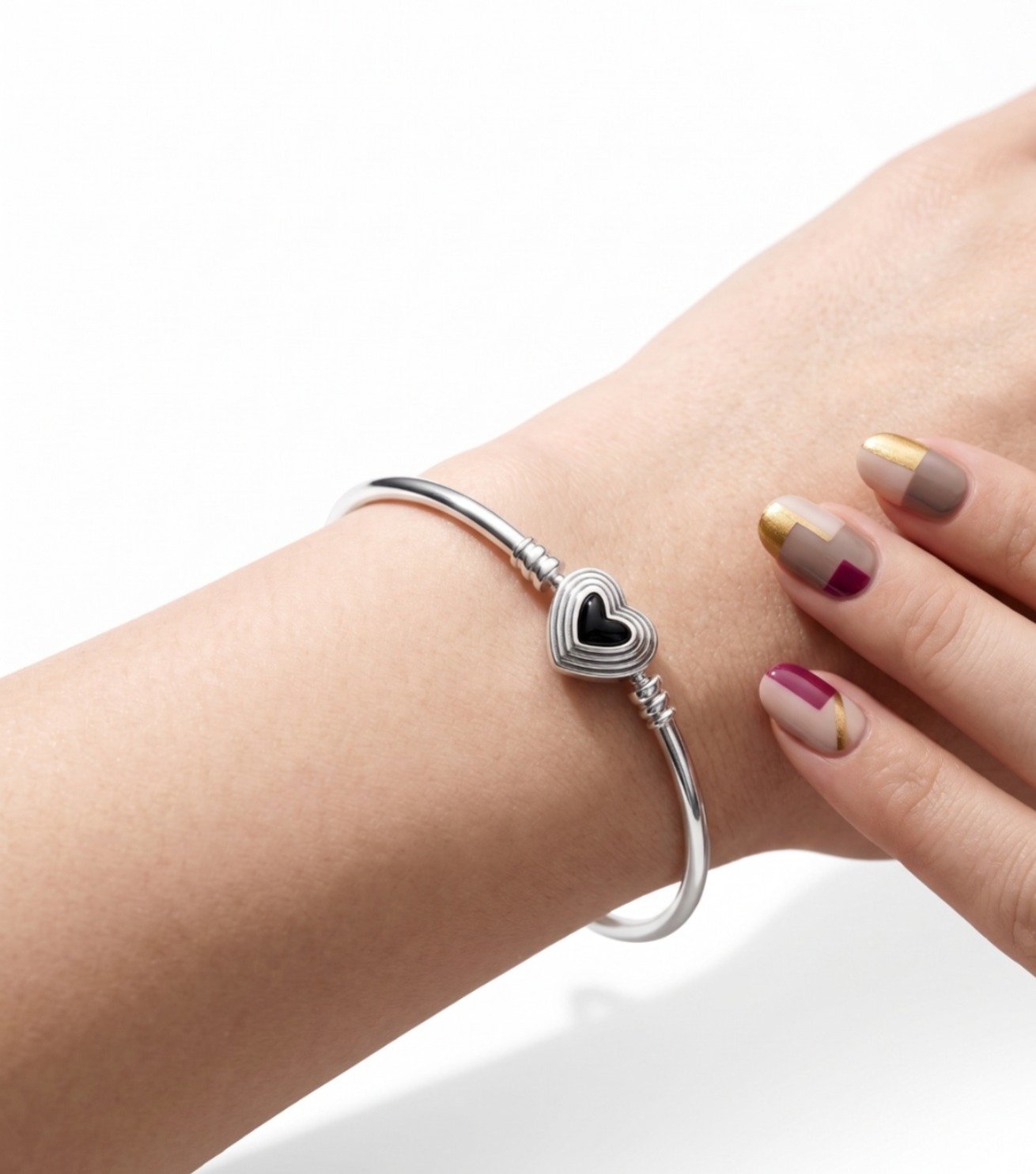 PULSERA ECLAVA CIERRE CORAZON PANDO 60mm