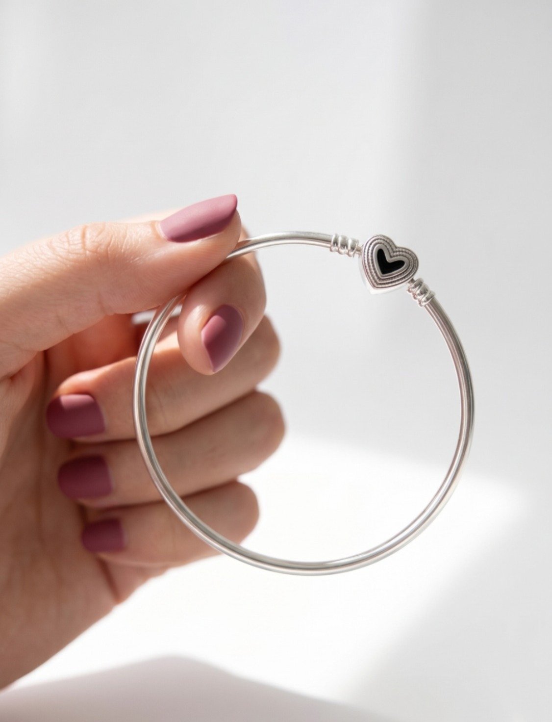 PULSERA ESCLAVA CIERRE CORAZON PANDO 64mm