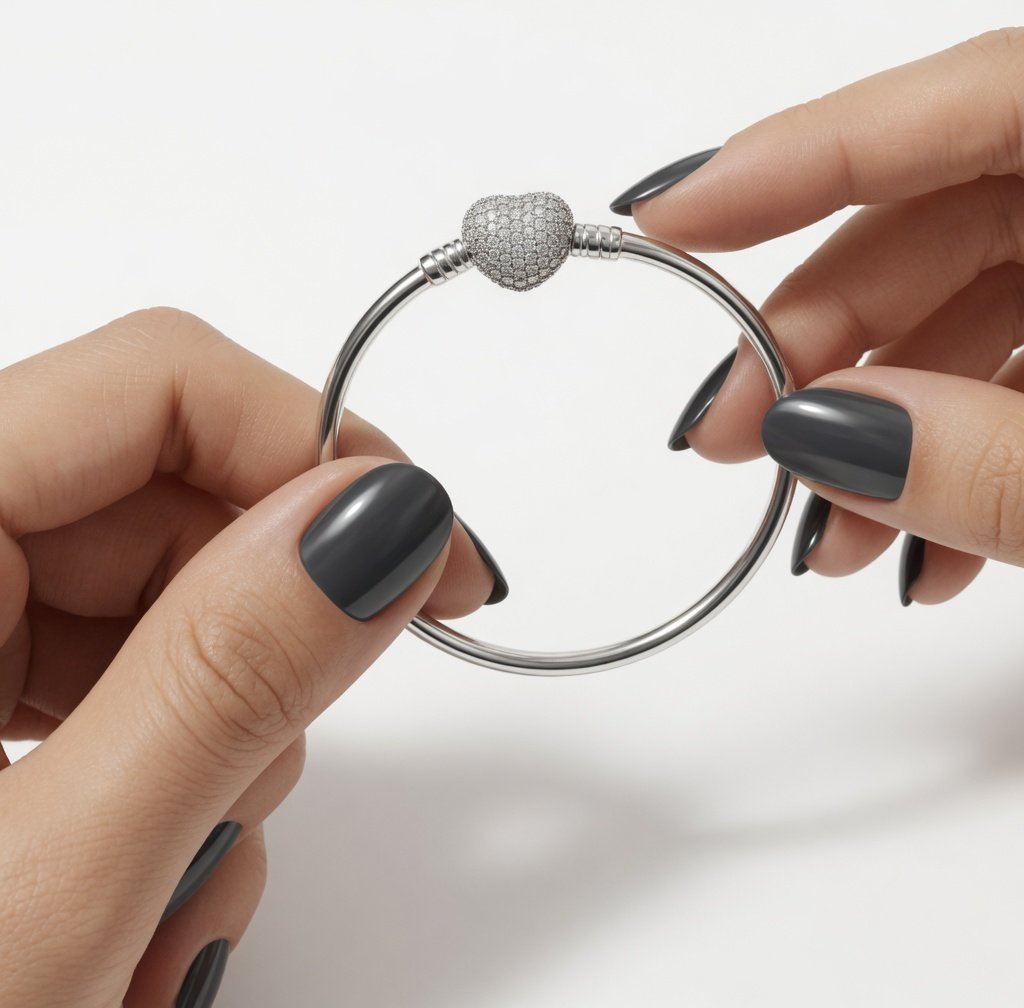 ESCLAVA CIERRE CORAZON CUBICS "CON INSCRIPCION" 54mm