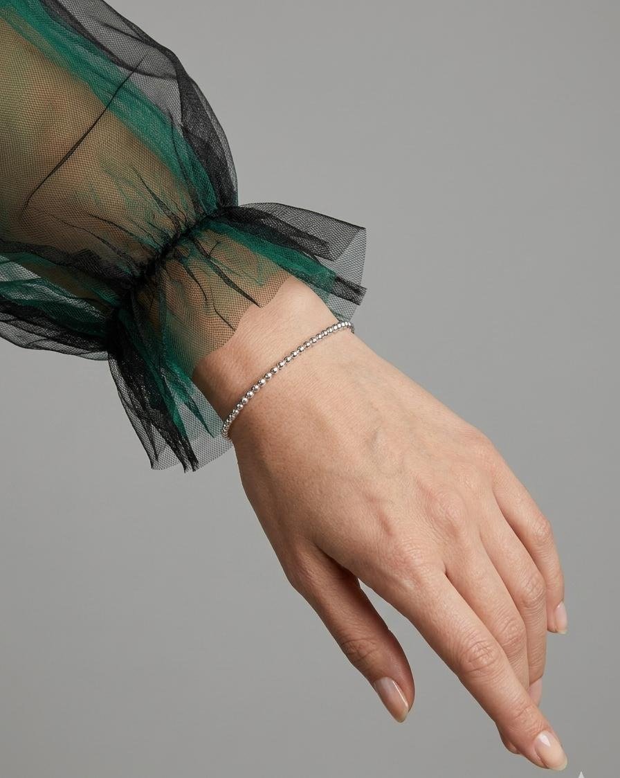 PULSERA ELASTICA BOLITAS CP-P