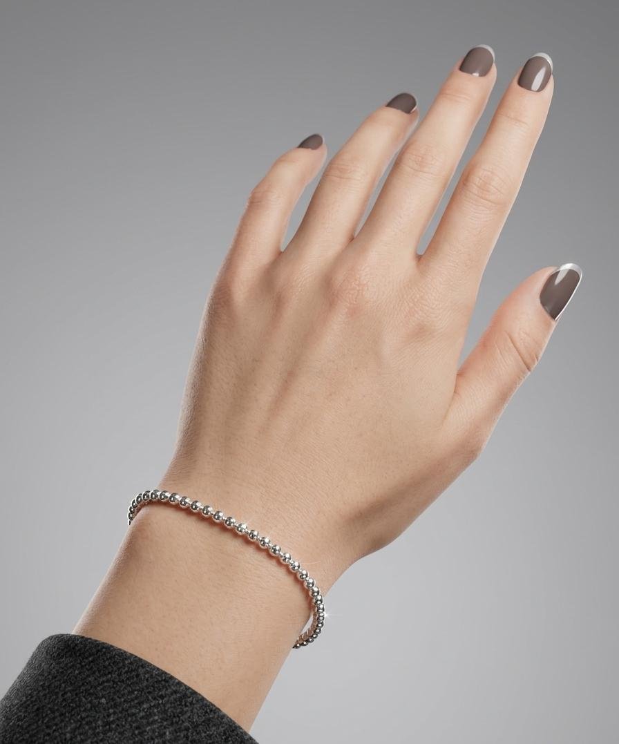PULSERA ELASTIZADA BOLITAS CP-P