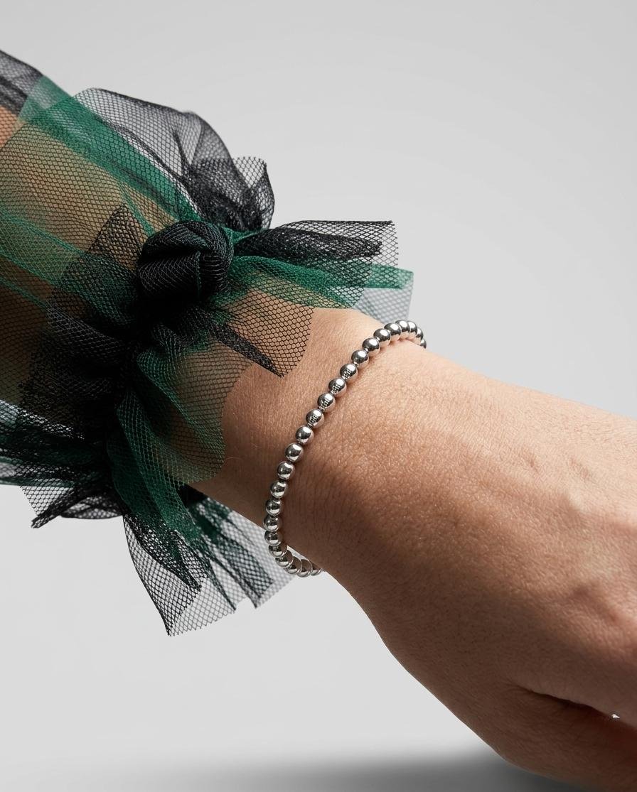 PULSERA ELASTIZADA BOLITAS CP-P