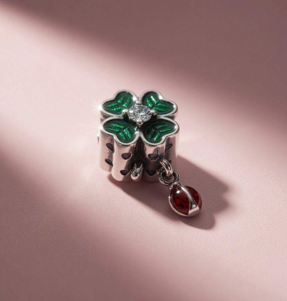 CHARMS TREBOL Y MARIQUITA T-1C