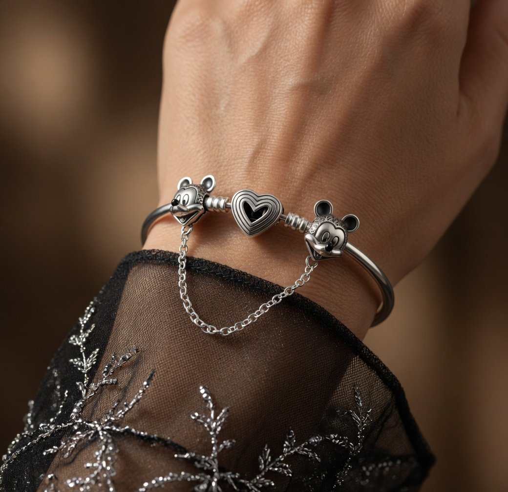 CHARMS CADENA DE SEGURIDAD DE MICKEY MOUSE T-1E