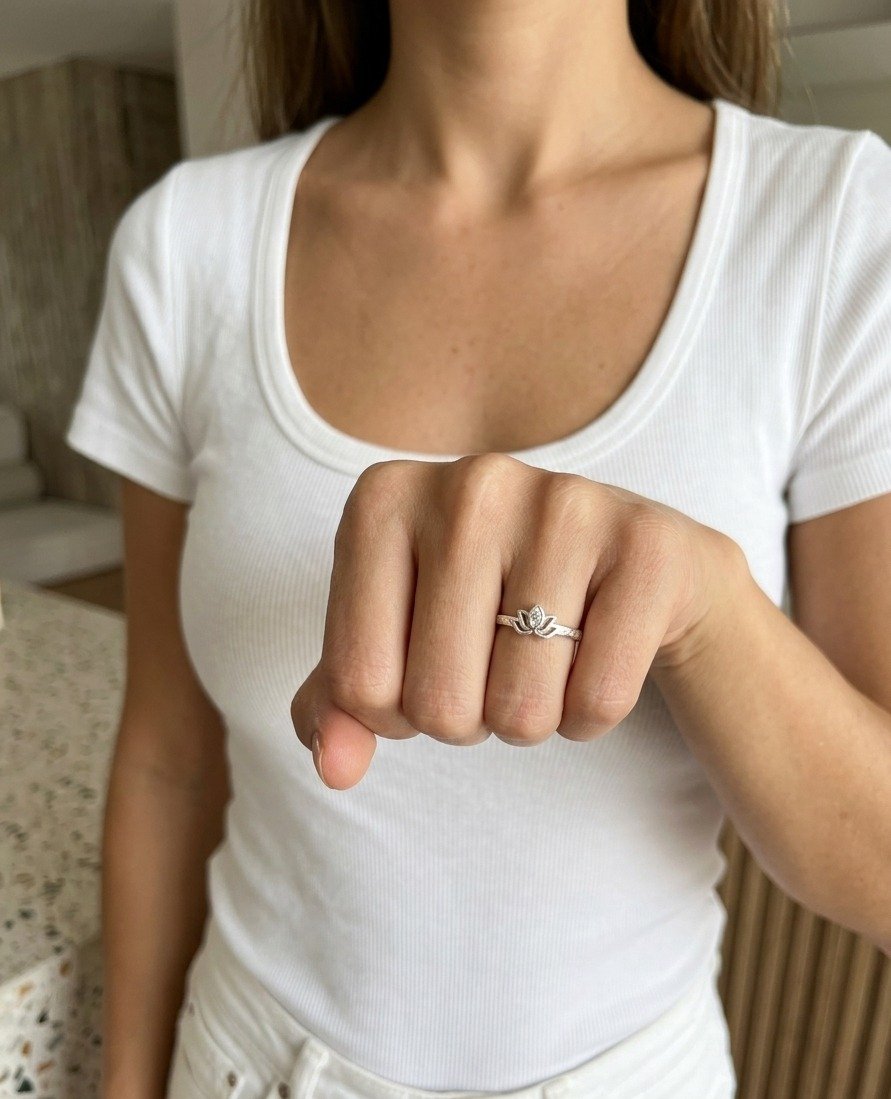 ANILLO FLOR DE LOTO CP-AN