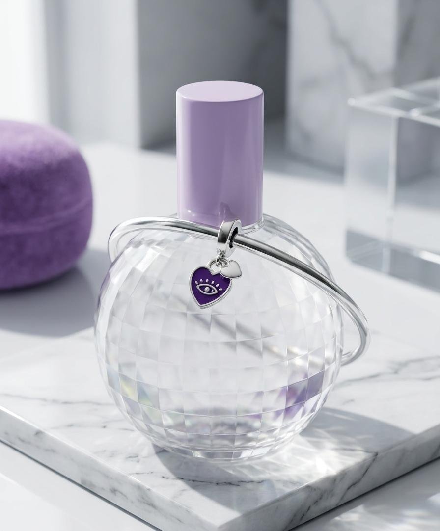 CHARMS CORAZON VIOLETA OJITO T-1F