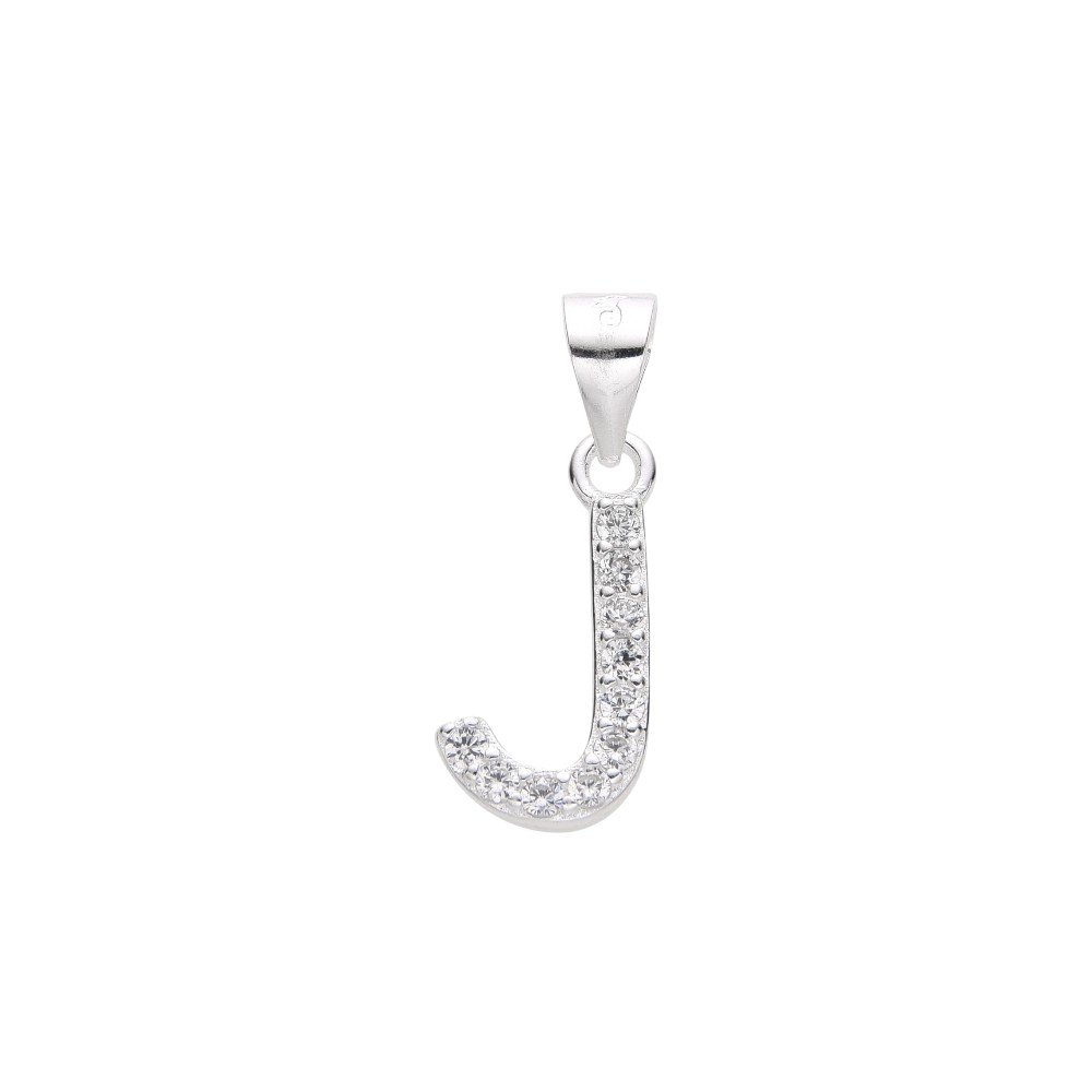 DIJE LETRA CUBICS "J" 12mm CP-D