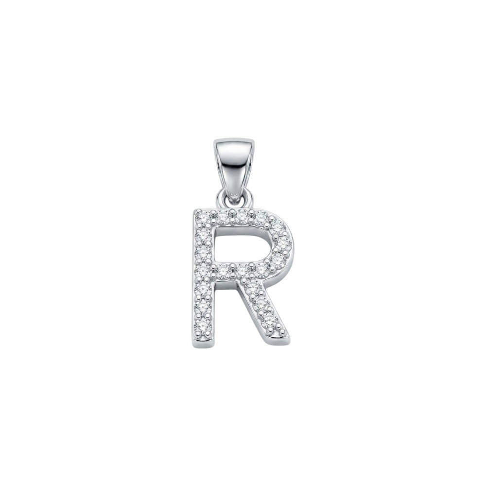 DIJE LETRA CUBICS "R" 12mm CP-D